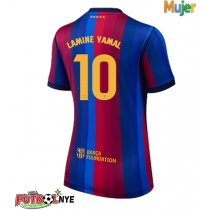 Camiseta Barcelona Lamine Yamal #10 Primera Equipación para mujer 2026-27 manga corta